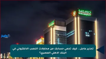 تحذير عاجل.. كيف تحمي حسابك من محاولات النصب الإلكتروني في البنك الأهلي المصري؟